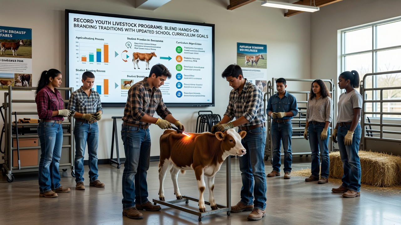 Record Youth Livestock Programs Blend Hands-On Branding Traditions with Updated School Curriculum Goals